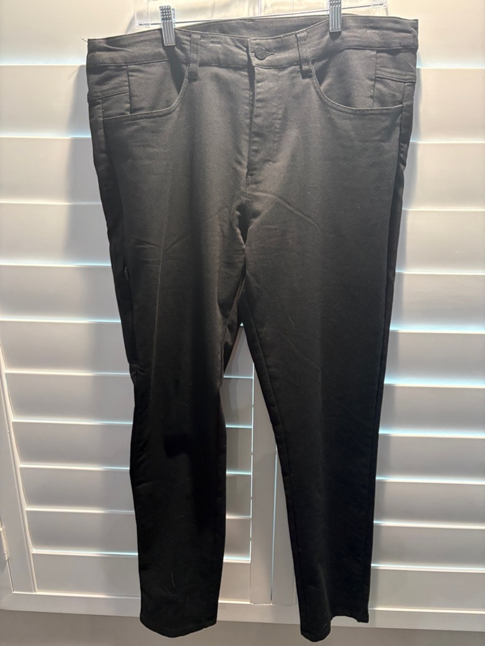 BYLT Basics Black Slim Straight Pants